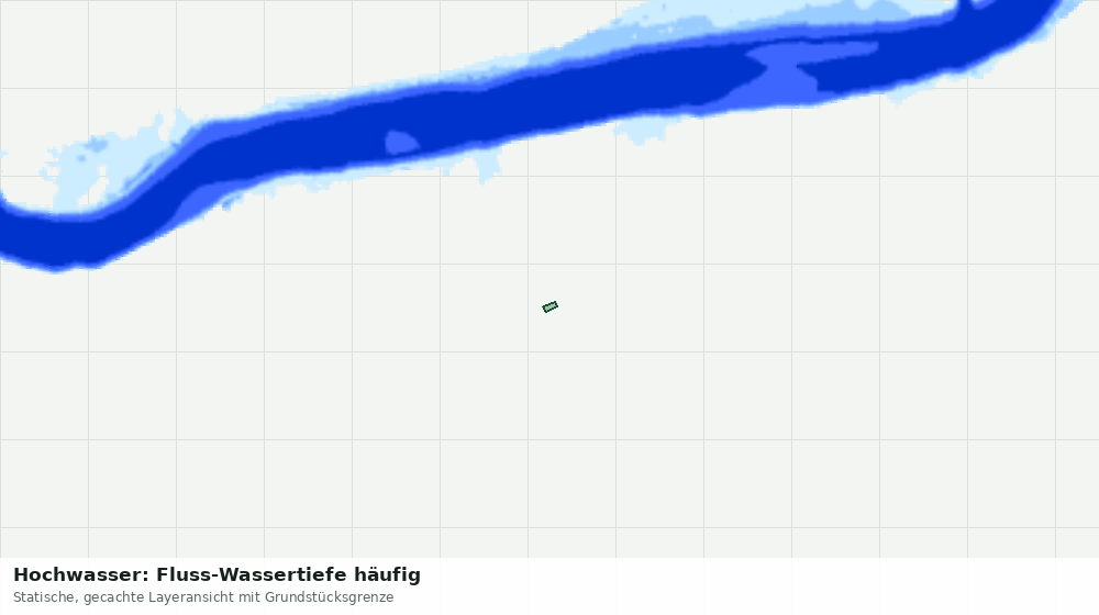 Statische Kartenansicht: Hochwasser: Fluss-Wassertiefe häufig