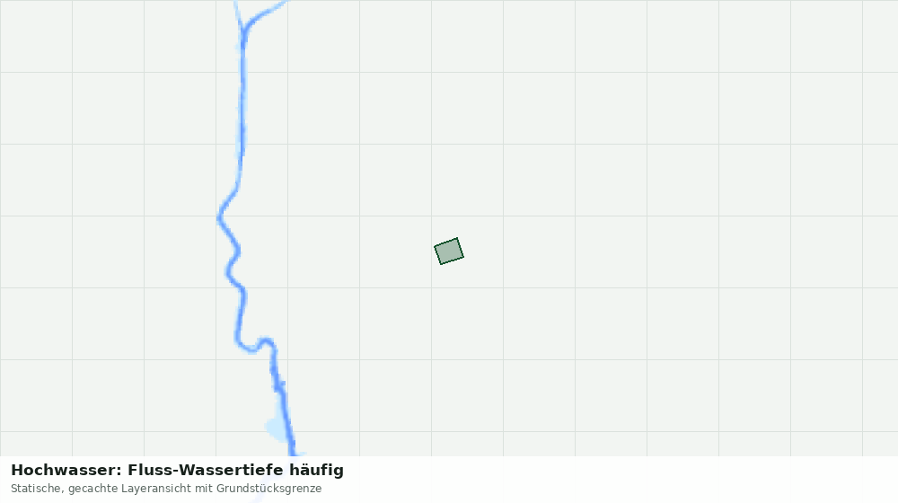 Statische Kartenansicht: Hochwasser: Fluss-Wassertiefe häufig