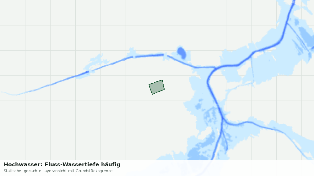 Statische Kartenansicht: Hochwasser: Fluss-Wassertiefe häufig