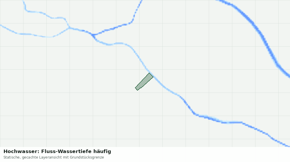 Statische Kartenansicht: Hochwasser: Fluss-Wassertiefe häufig