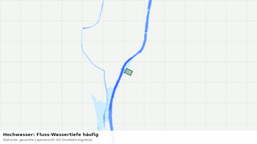 Statische Kartenansicht: Hochwasser: Fluss-Wassertiefe häufig