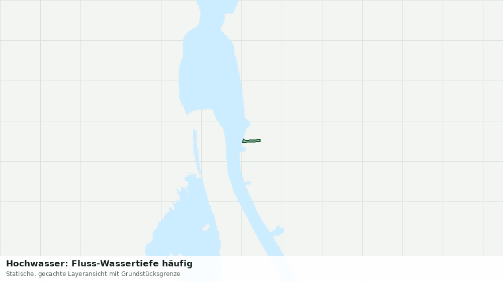 Statische Kartenansicht: Hochwasser: Fluss-Wassertiefe häufig