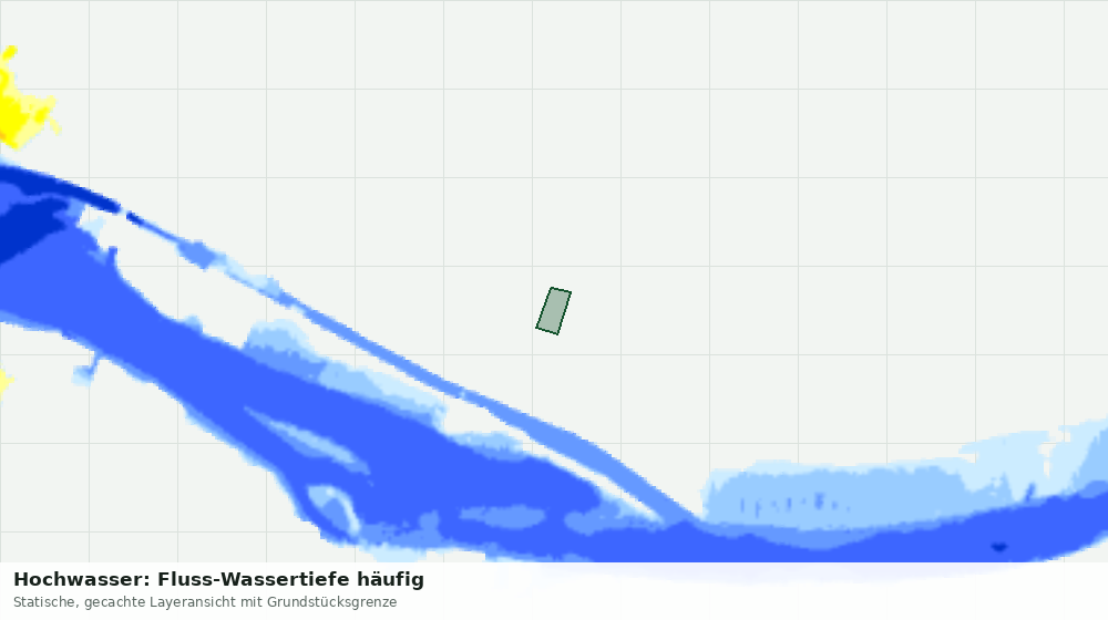 Statische Kartenansicht: Hochwasser: Fluss-Wassertiefe häufig