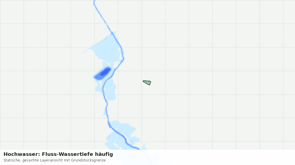 Statische Kartenansicht: Hochwasser: Fluss-Wassertiefe häufig