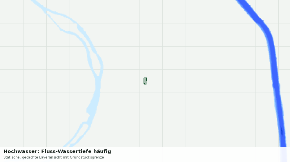 Statische Kartenansicht: Hochwasser: Fluss-Wassertiefe häufig