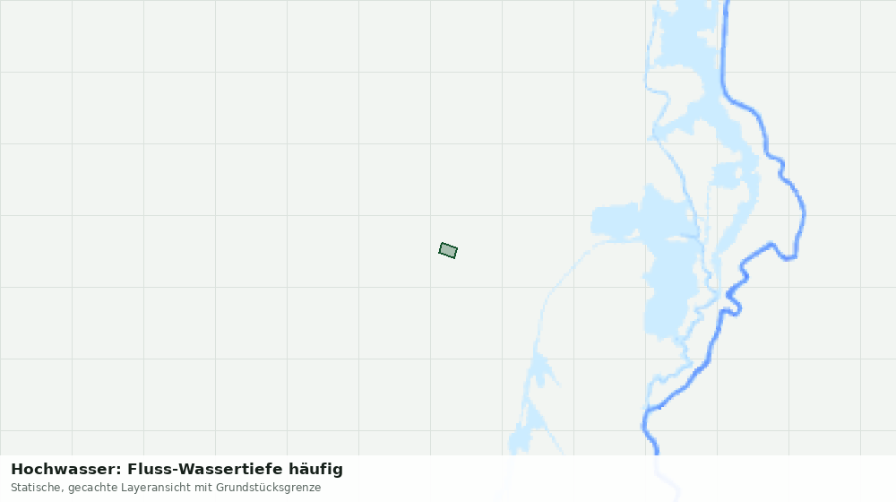Statische Kartenansicht: Hochwasser: Fluss-Wassertiefe häufig