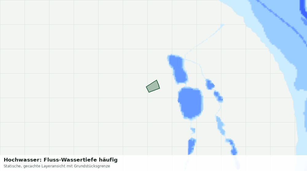 Statische Kartenansicht: Hochwasser: Fluss-Wassertiefe häufig