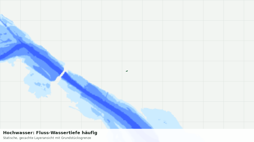 Statische Kartenansicht: Hochwasser: Fluss-Wassertiefe häufig