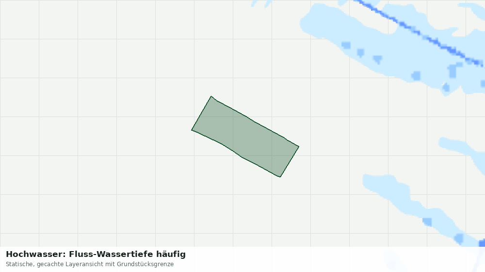 Statische Kartenansicht: Hochwasser: Fluss-Wassertiefe häufig