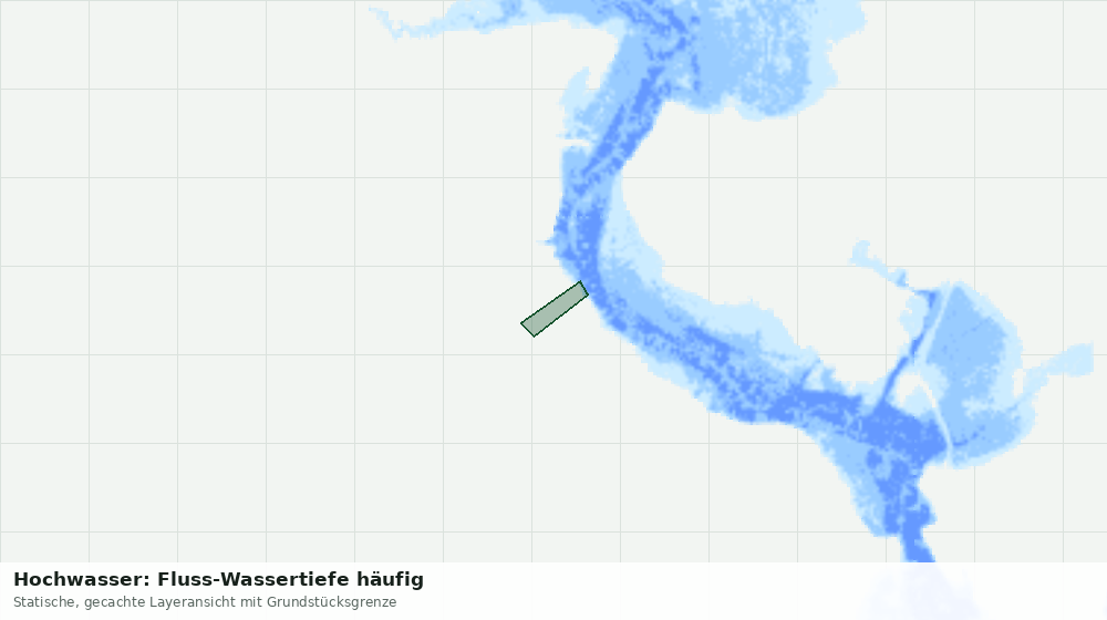 Statische Kartenansicht: Hochwasser: Fluss-Wassertiefe häufig