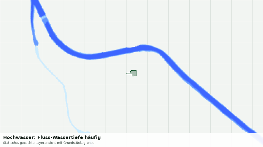 Statische Kartenansicht: Hochwasser: Fluss-Wassertiefe häufig