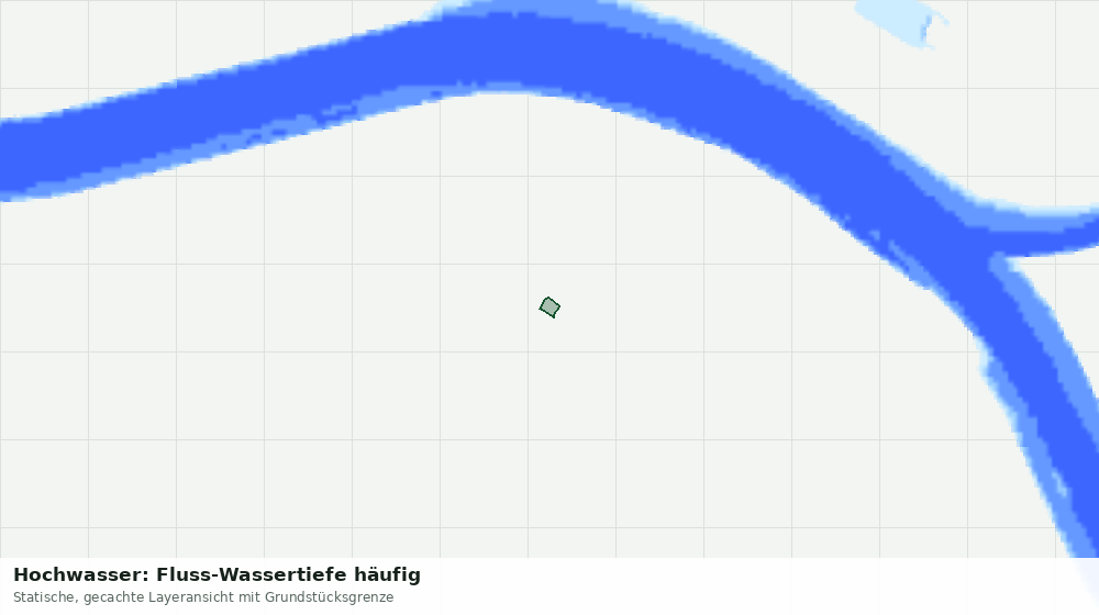 Statische Kartenansicht: Hochwasser: Fluss-Wassertiefe häufig