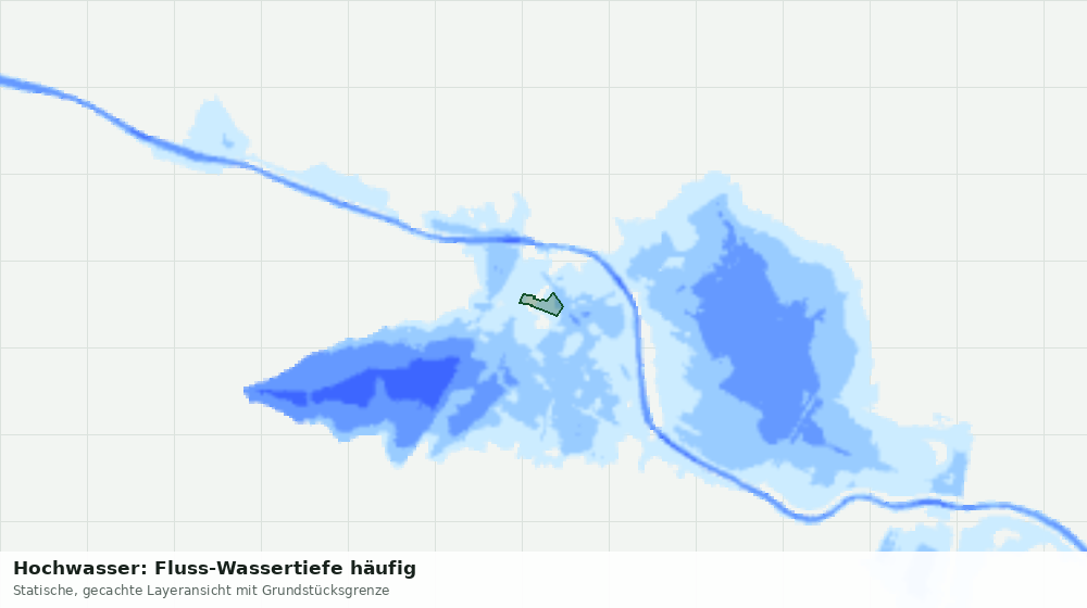 Statische Kartenansicht: Hochwasser: Fluss-Wassertiefe häufig