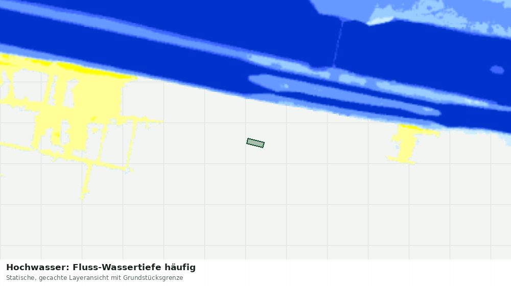 Statische Kartenansicht: Hochwasser: Fluss-Wassertiefe häufig