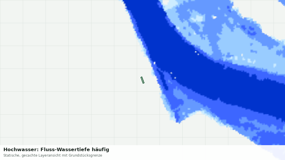 Statische Kartenansicht: Hochwasser: Fluss-Wassertiefe häufig