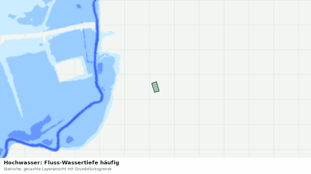 Statische Kartenansicht: Hochwasser: Fluss-Wassertiefe häufig