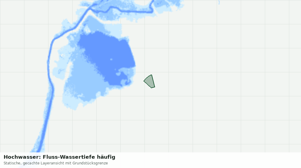 Statische Kartenansicht: Hochwasser: Fluss-Wassertiefe häufig