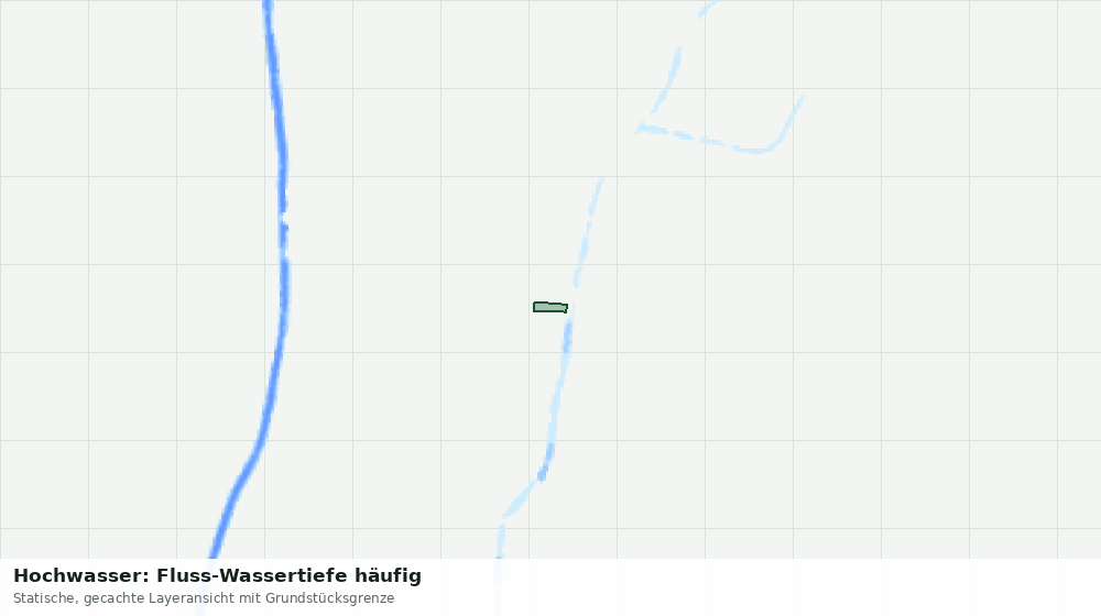 Statische Kartenansicht: Hochwasser: Fluss-Wassertiefe häufig