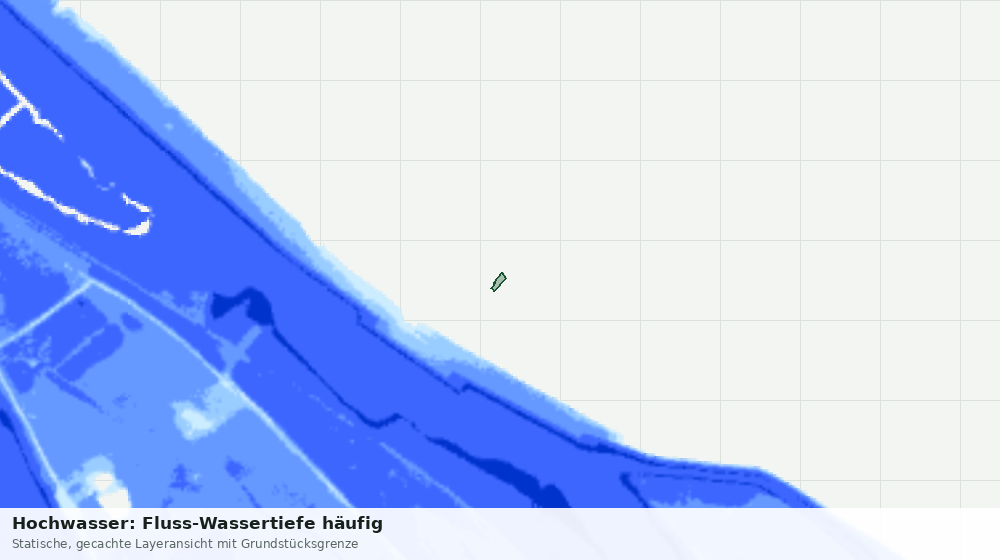Statische Kartenansicht: Hochwasser: Fluss-Wassertiefe häufig