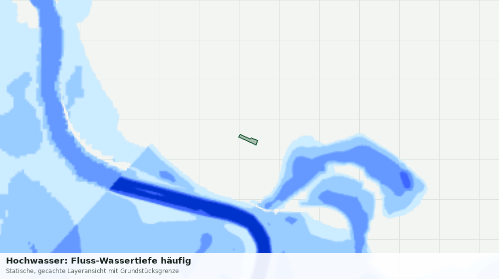 Statische Kartenansicht: Hochwasser: Fluss-Wassertiefe häufig