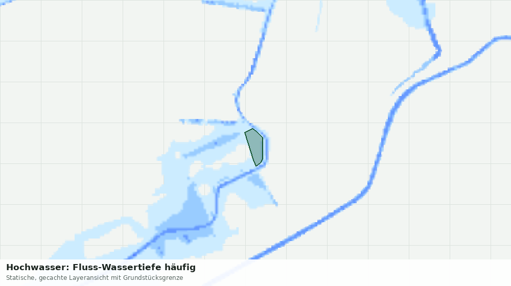 Statische Kartenansicht: Hochwasser: Fluss-Wassertiefe häufig