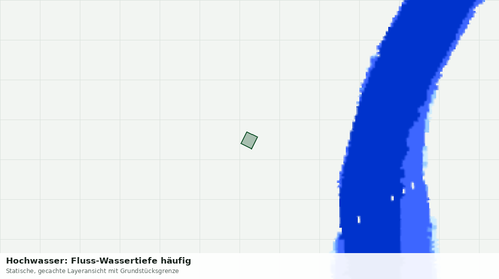 Statische Kartenansicht: Hochwasser: Fluss-Wassertiefe häufig