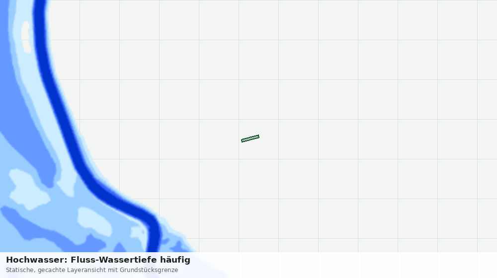 Statische Kartenansicht: Hochwasser: Fluss-Wassertiefe häufig