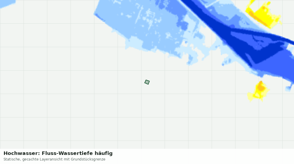 Statische Kartenansicht: Hochwasser: Fluss-Wassertiefe häufig