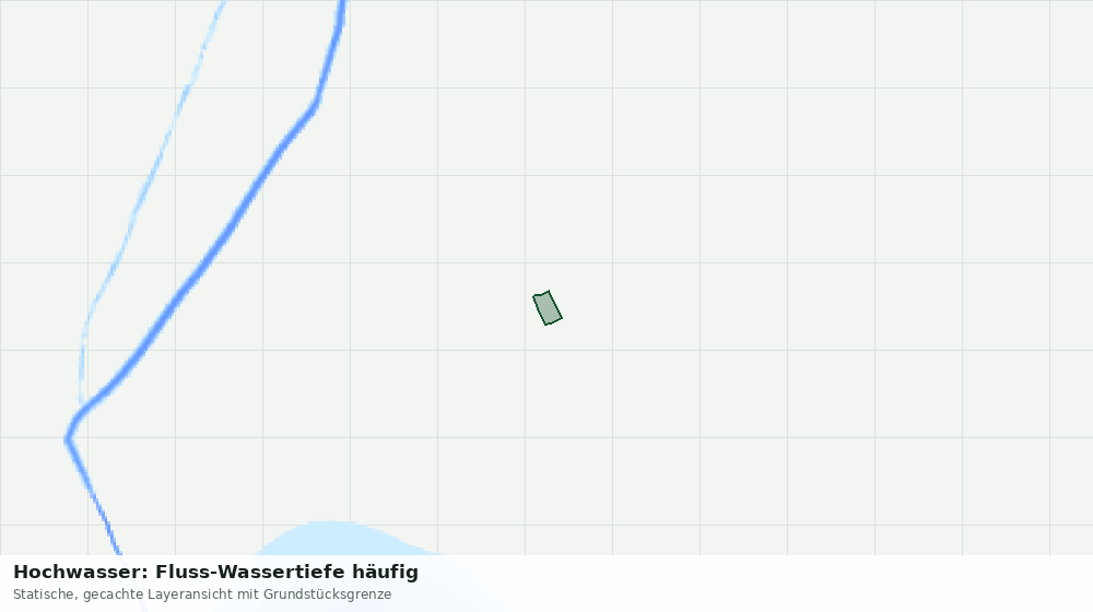 Statische Kartenansicht: Hochwasser: Fluss-Wassertiefe häufig