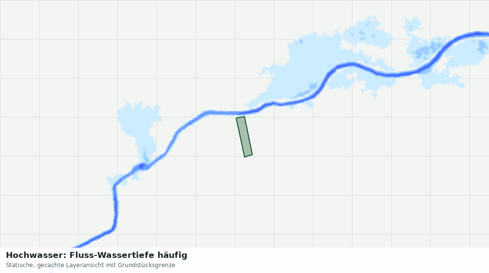 Statische Kartenansicht: Hochwasser: Fluss-Wassertiefe häufig