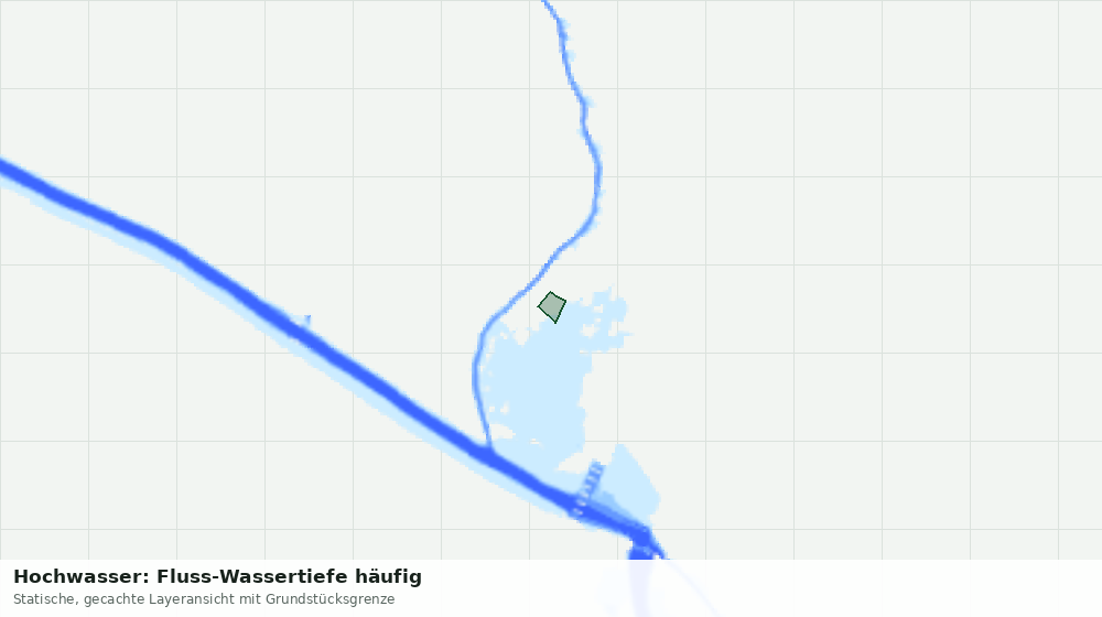 Statische Kartenansicht: Hochwasser: Fluss-Wassertiefe häufig