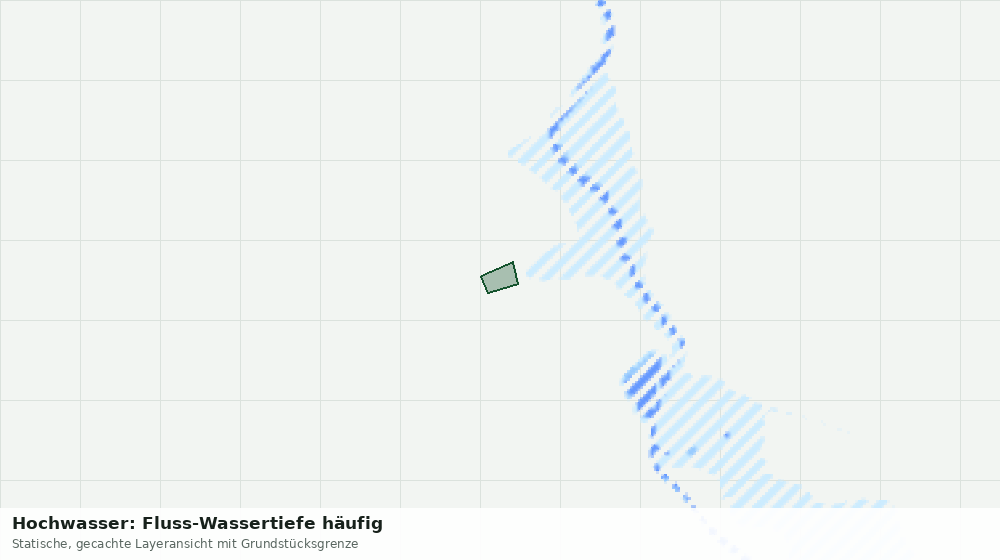 Statische Kartenansicht: Hochwasser: Fluss-Wassertiefe häufig