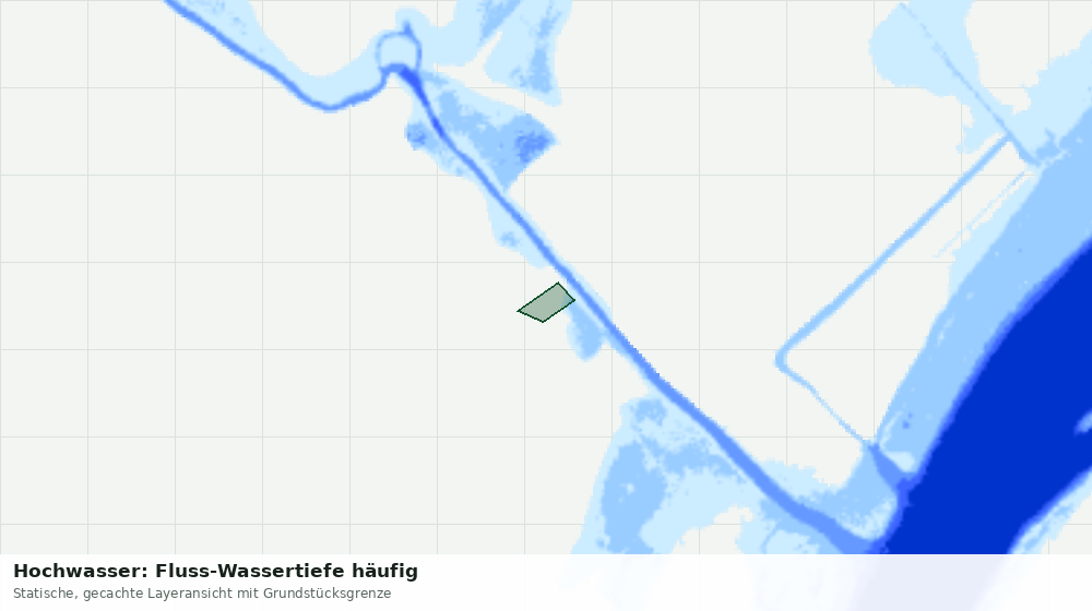 Statische Kartenansicht: Hochwasser: Fluss-Wassertiefe häufig