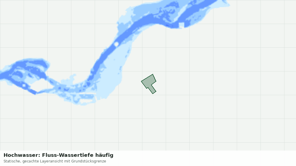 Statische Kartenansicht: Hochwasser: Fluss-Wassertiefe häufig