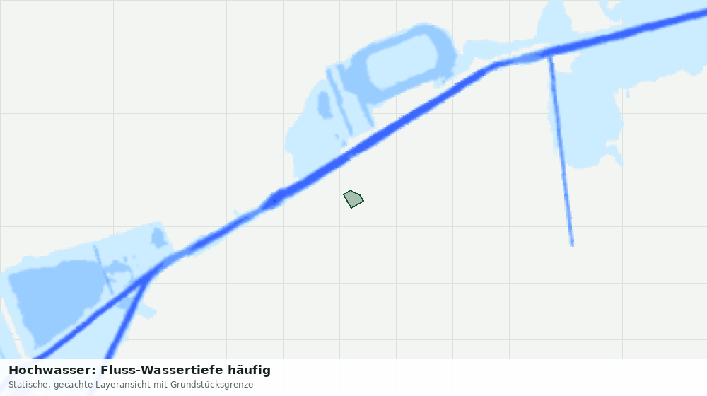 Statische Kartenansicht: Hochwasser: Fluss-Wassertiefe häufig
