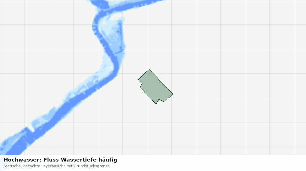 Statische Kartenansicht: Hochwasser: Fluss-Wassertiefe häufig