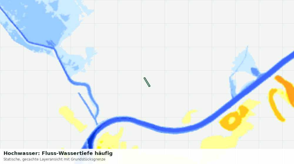 Statische Kartenansicht: Hochwasser: Fluss-Wassertiefe häufig