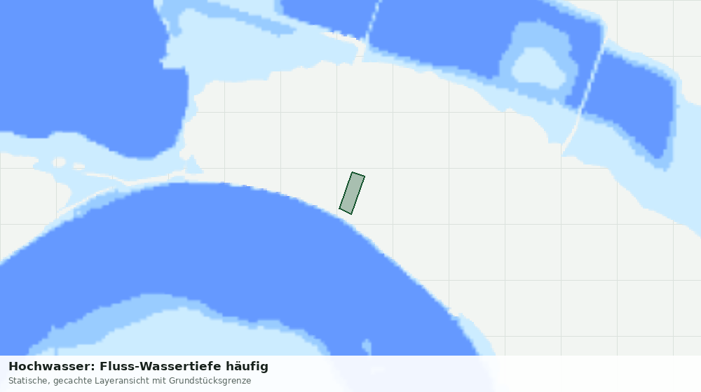 Statische Kartenansicht: Hochwasser: Fluss-Wassertiefe häufig