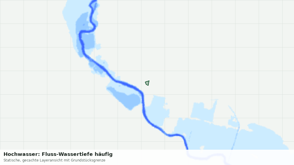 Statische Kartenansicht: Hochwasser: Fluss-Wassertiefe häufig