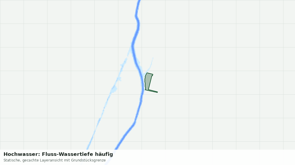 Statische Kartenansicht: Hochwasser: Fluss-Wassertiefe häufig