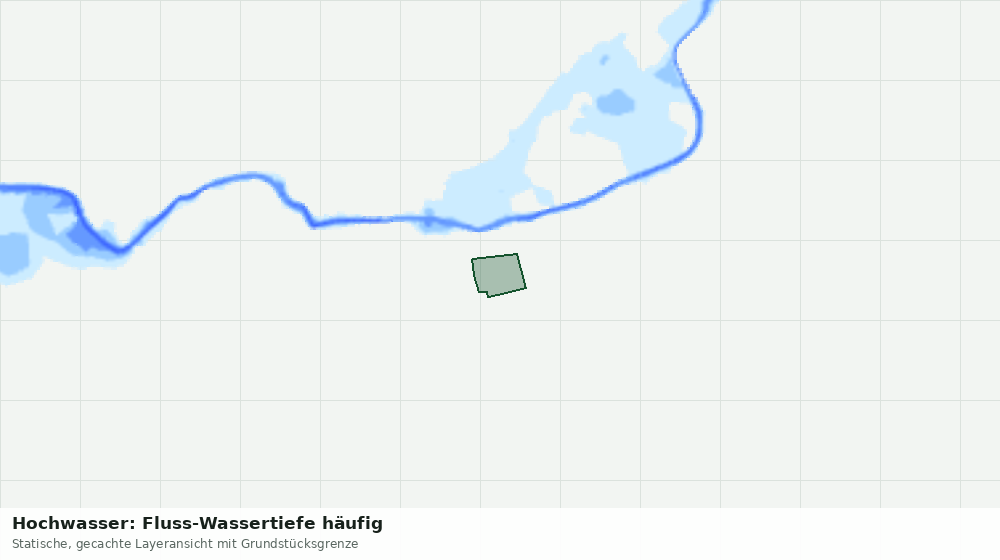 Statische Kartenansicht: Hochwasser: Fluss-Wassertiefe häufig