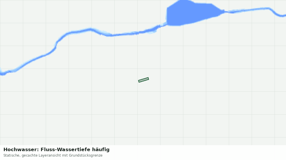Statische Kartenansicht: Hochwasser: Fluss-Wassertiefe häufig