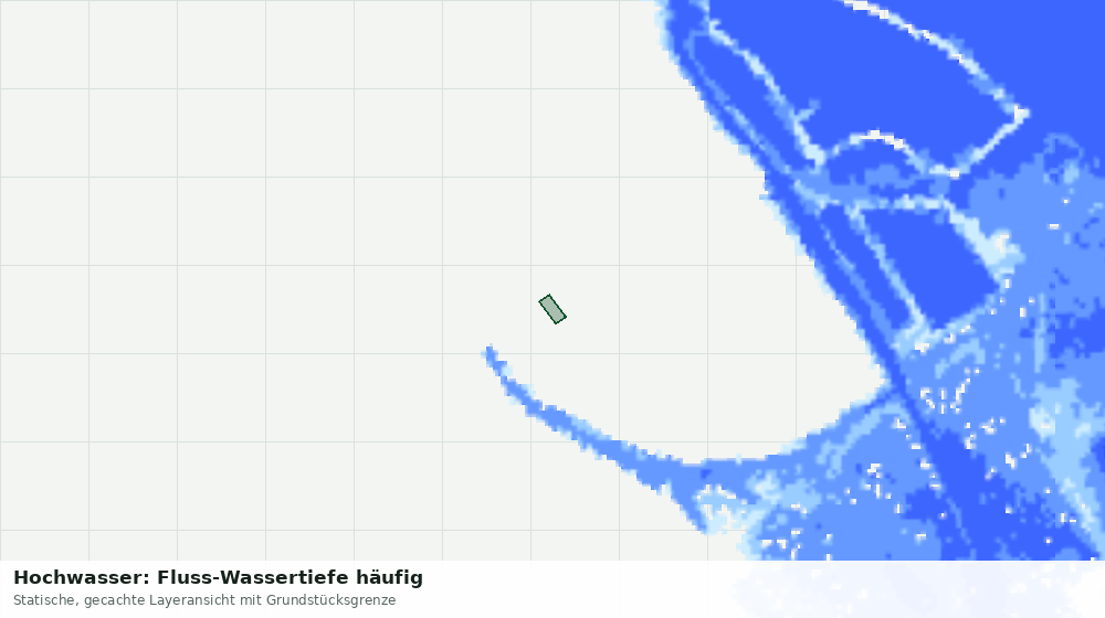 Statische Kartenansicht: Hochwasser: Fluss-Wassertiefe häufig