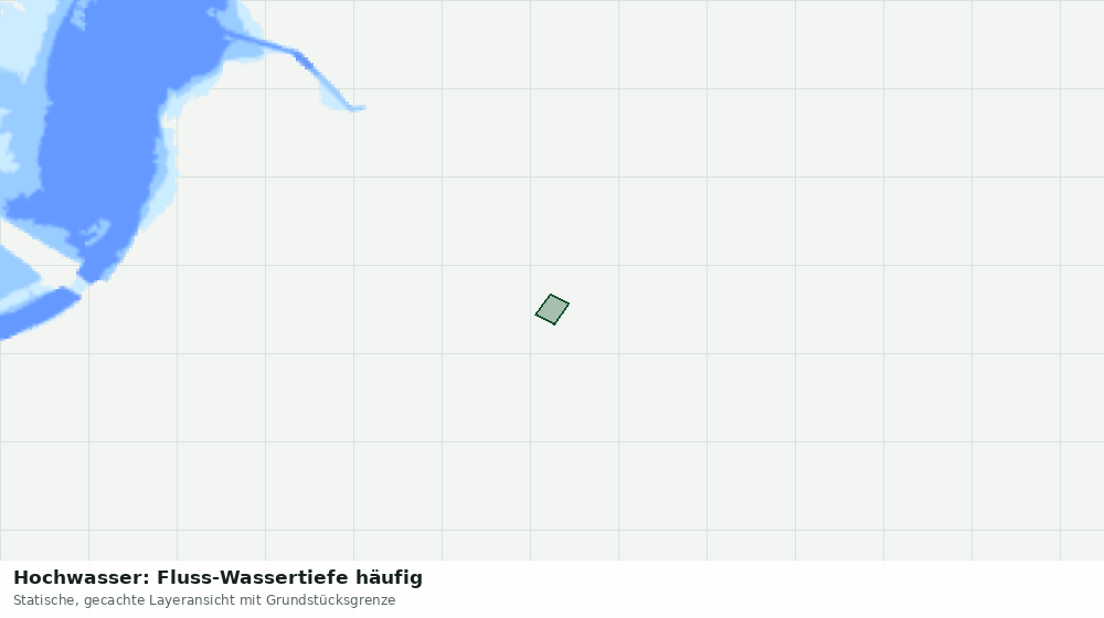 Statische Kartenansicht: Hochwasser: Fluss-Wassertiefe häufig