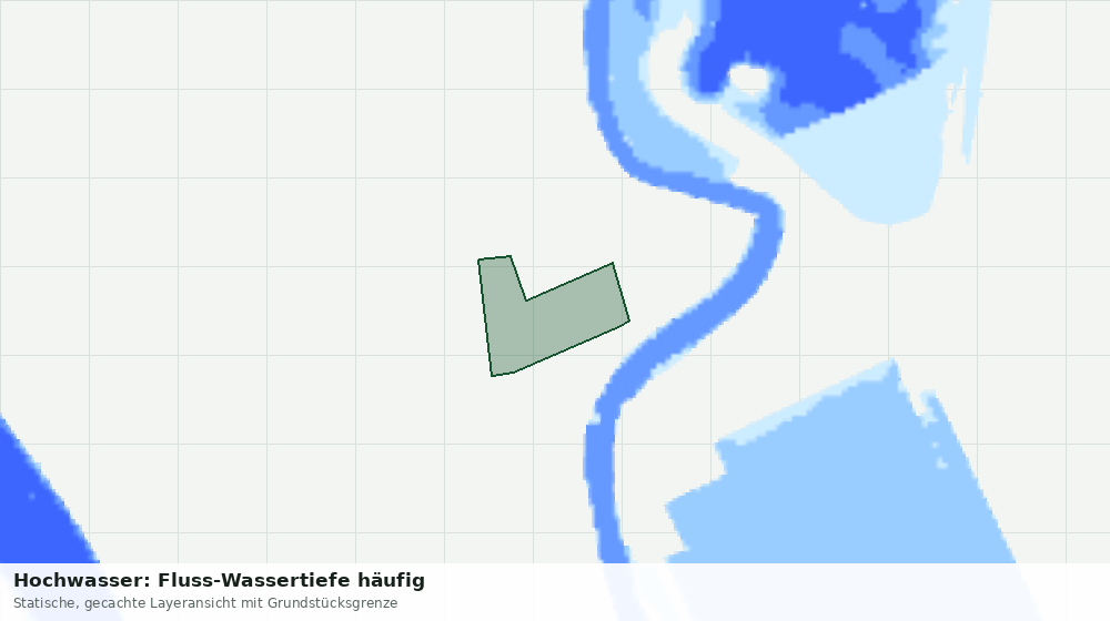 Statische Kartenansicht: Hochwasser: Fluss-Wassertiefe häufig