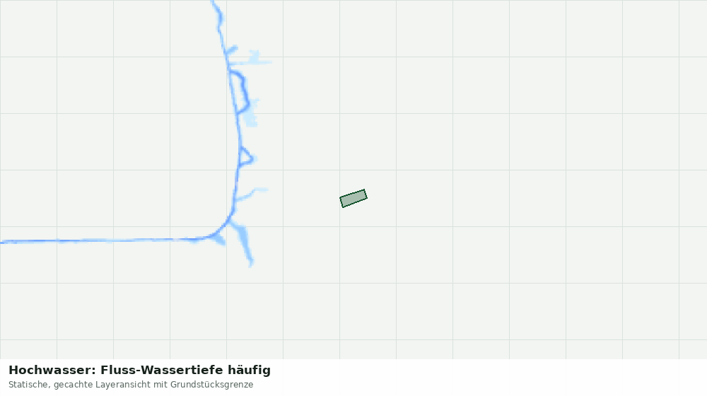 Statische Kartenansicht: Hochwasser: Fluss-Wassertiefe häufig