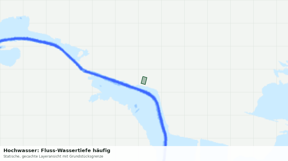 Statische Kartenansicht: Hochwasser: Fluss-Wassertiefe häufig