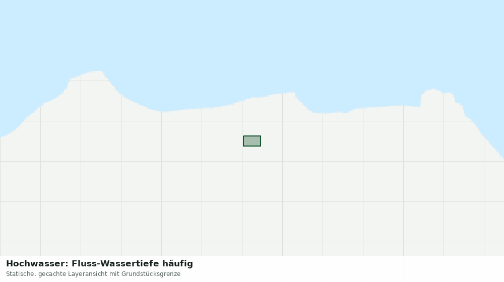 Statische Kartenansicht: Hochwasser: Fluss-Wassertiefe häufig