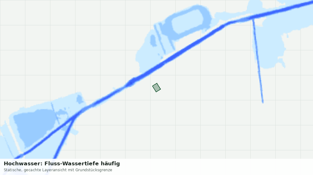 Statische Kartenansicht: Hochwasser: Fluss-Wassertiefe häufig