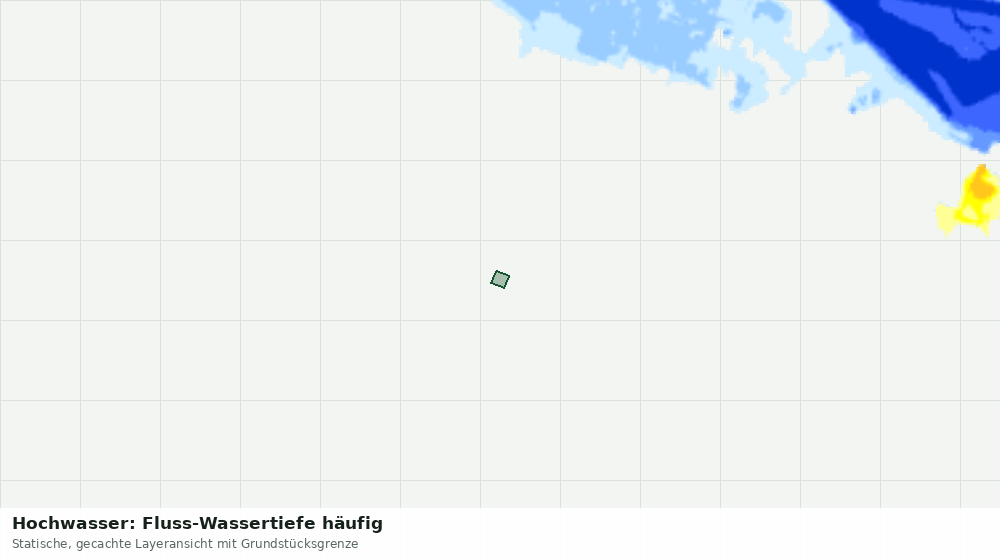 Statische Kartenansicht: Hochwasser: Fluss-Wassertiefe häufig